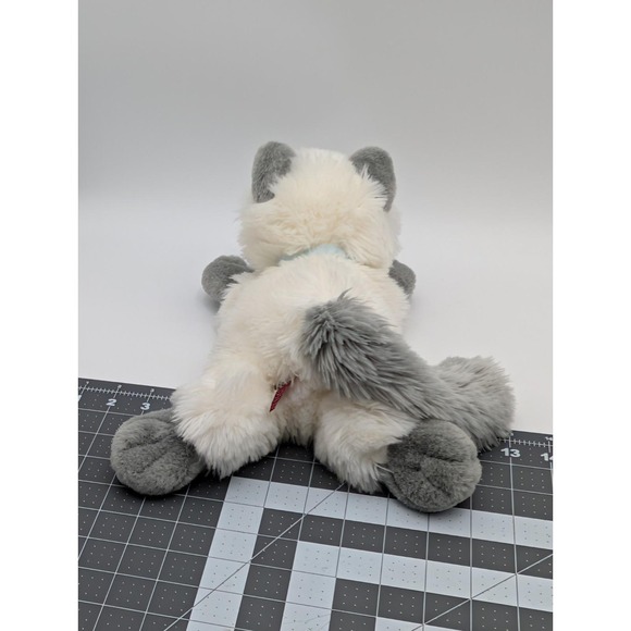 Showtime White Gray Cat Plush Kitten Mandalay Resorts 2004 7 Inch Tall Stuffed - Picture 6 of 9